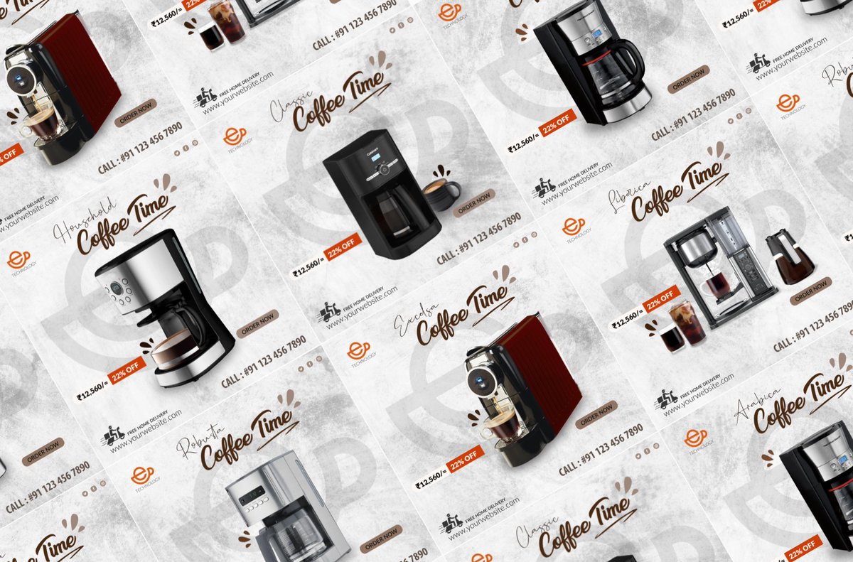 graphiicomIndia's tweet image. Coffee Maker Web Banner Design

24 X 7 Customer Support @ 919831037463
Email: subham@graphiicom.com
or Visit our company website:
graphiicom.com

#coffemakerwebbannerdesign #coffe #coffemaker #bannerdesignidea #floridagraphicdesigner #socialmediabannerdesign #webbanner