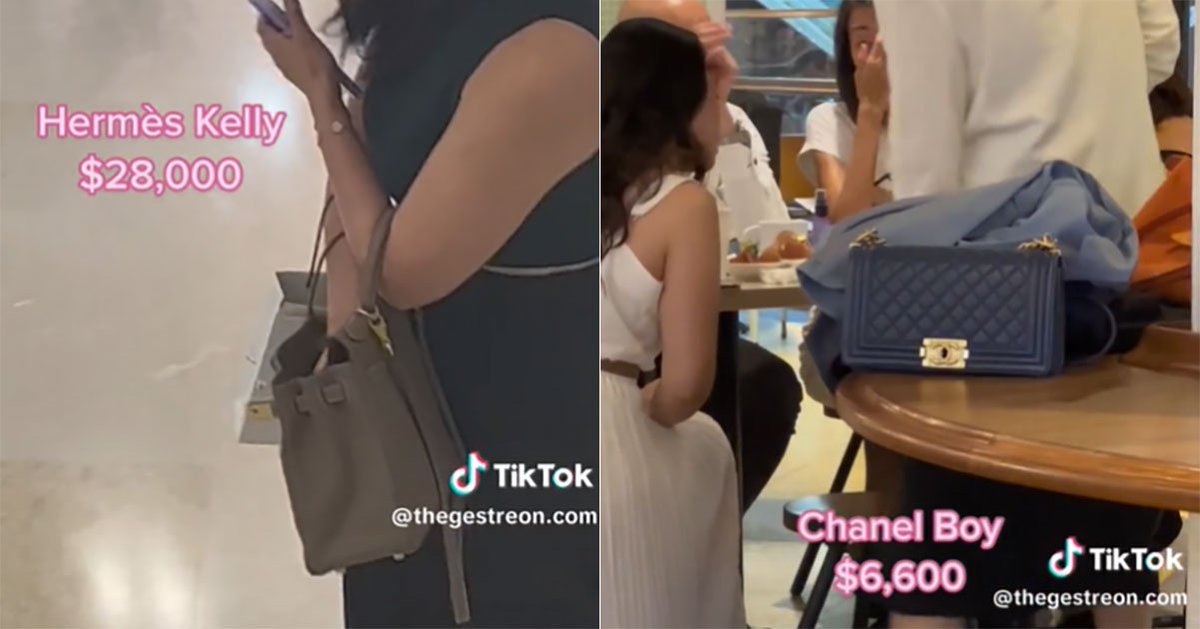 S$8,740 Chanel bag seen left casually on table in Orchard like it's no big deal bit.ly/3M6skyQ