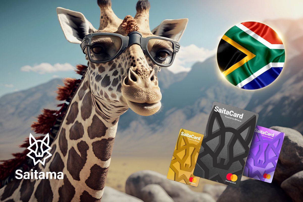 midnightphx777's tweet photo. 🇿🇦 Across #Africa, people are able to make everyday purchases with #crypto using #Saitacard anywhere that #MasterCard is accepted 👀 🔥
The future of finance is decentralized, &amp; powered by #Saitama 
@WeAreSaitama  #SaitaPro #cryptocurrency #DeFi #BEFORUM https://t.co/Br7QXllDdd