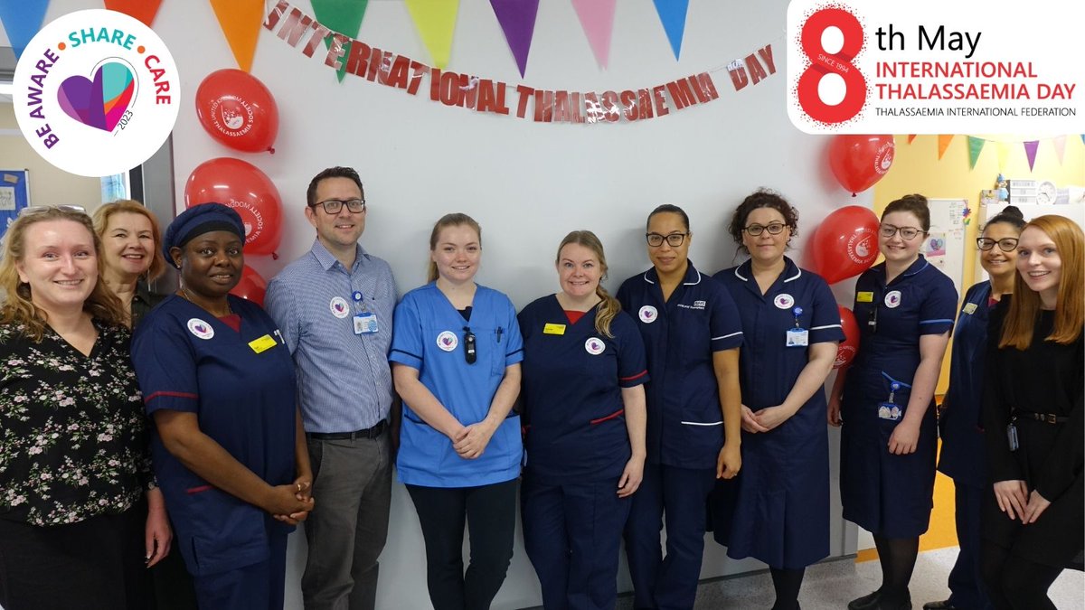 BWC_NHS's tweet image. It&apos;s International Thalassaemia Day so we&apos;re shining a spotlight on our fantastic team looking after 75 patients with Thalassaemia. These patients need blood transfusions every 4 weeks. In April BCH blood bank supplied 100 bags of blood for children with Thalassaemia
#ITD2023