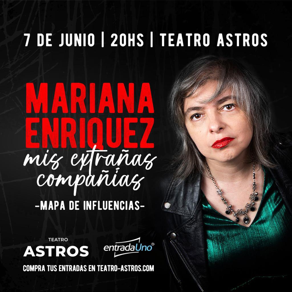 Mariana Enriquez en el teatro Astros