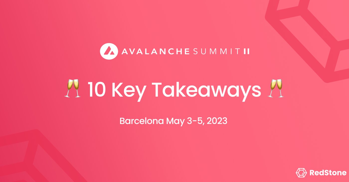 RedStone Oracles ♦️ on Twitter "This year avax Summit II was hot