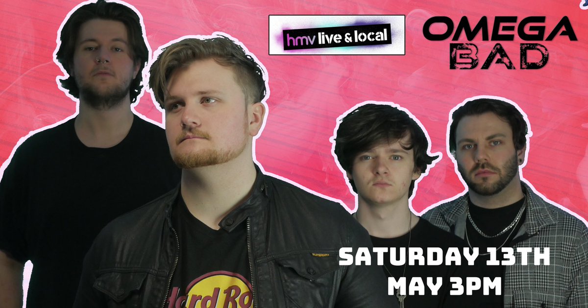 hmvNorwich's tweet photo. hmv Norwich Live And Local returns SATURDAY at 3pm.
.
Don’t miss some awesome guitar fuelled energy from Omega Bad
We can’t wait, performing ahead of their gig at The Waterfront on 20th May with one of our store faves Chicanes.
Come down!🔥.
.
#hmvLiveAndLocal #NorwichMusic https://t.co/jUYrb2vFr0