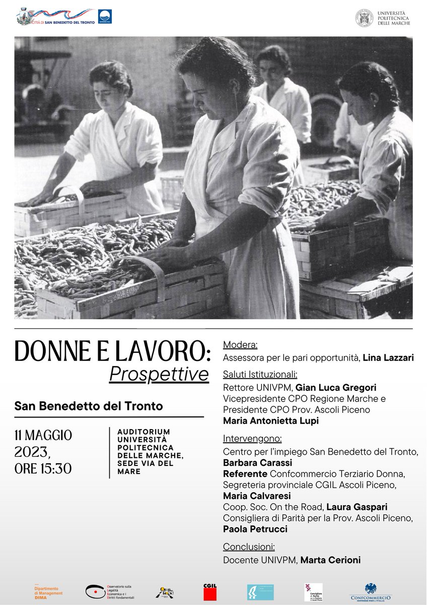 cerionimarta's tweet photo. 11 maggio in @UnivPoliMarche #tavolo #permanente #pariopportunità del #Comune @cittasbt #sinergia parleremo delle #prospettive future tra sentenze @CorteCost #certificazioni  #Paritàdigenere e altre novità legislative. #sfida di giustizia e sfida economico-sociale @FamigliaGov https://t.co/Z1sHMNhvGx
