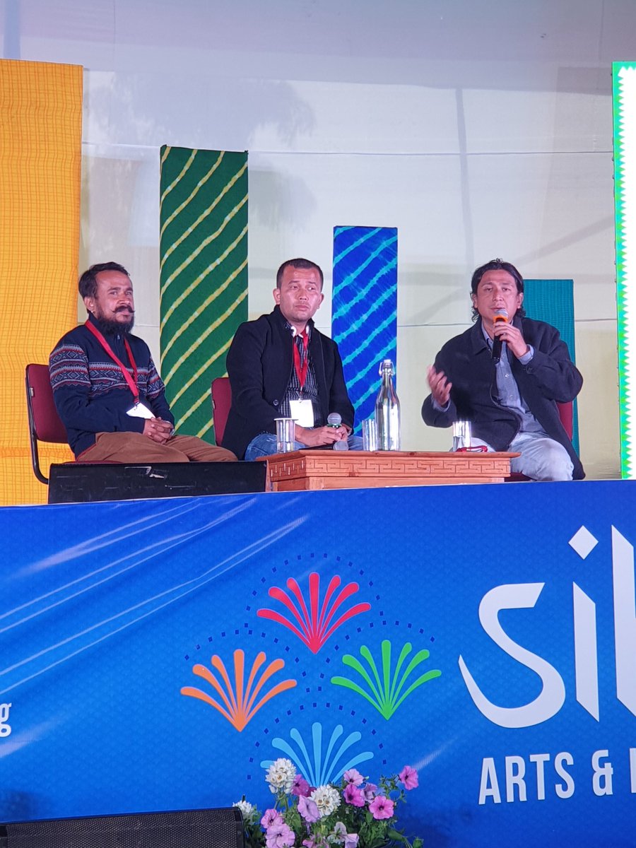 Sanjoy K Roy (@sanjoyroytwa) on Twitter photo Memory is created from fragments, the characters in a book come together from fragments gathered.
ChudenKabimo and LekhnathChettri in conversation with <a href="/AnuragBasnet82/">Anurag Basnet</a>
Speaking <a href="/SALFestival/">Sikkim Arts and Literature Festival</a>
<a href="/TeamworkArts/">Teamwork Arts</a> Memory is created from fragments, the characters in a book come together from fragments gathered.
ChudenKabimo and LekhnathChettri in conversation with <a href="/AnuragBasnet82/">Anurag Basnet</a>
Speaking <a href="/SALFestival/">Sikkim Arts and Literature Festival</a>
<a href="/TeamworkArts/">Teamwork Arts</a>