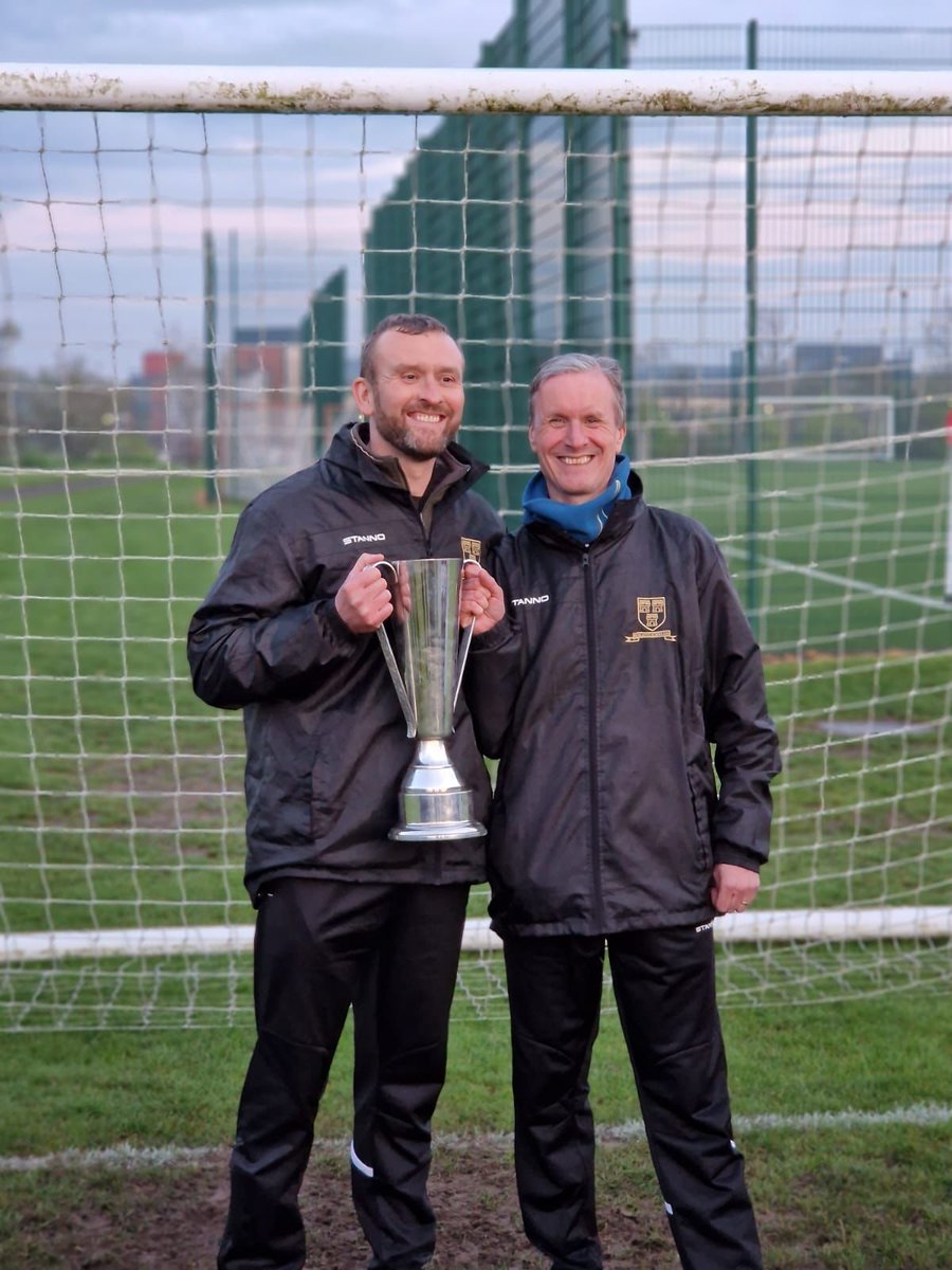 What a way to end four years with the district. Thanks for everything Simon and Neil.  U15 Tyne and Wear league winners 🏆 ⚫⚪⚫⚪