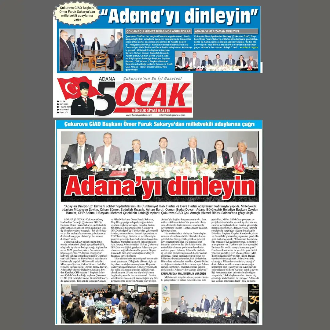 Cukurova GIAD tweet media