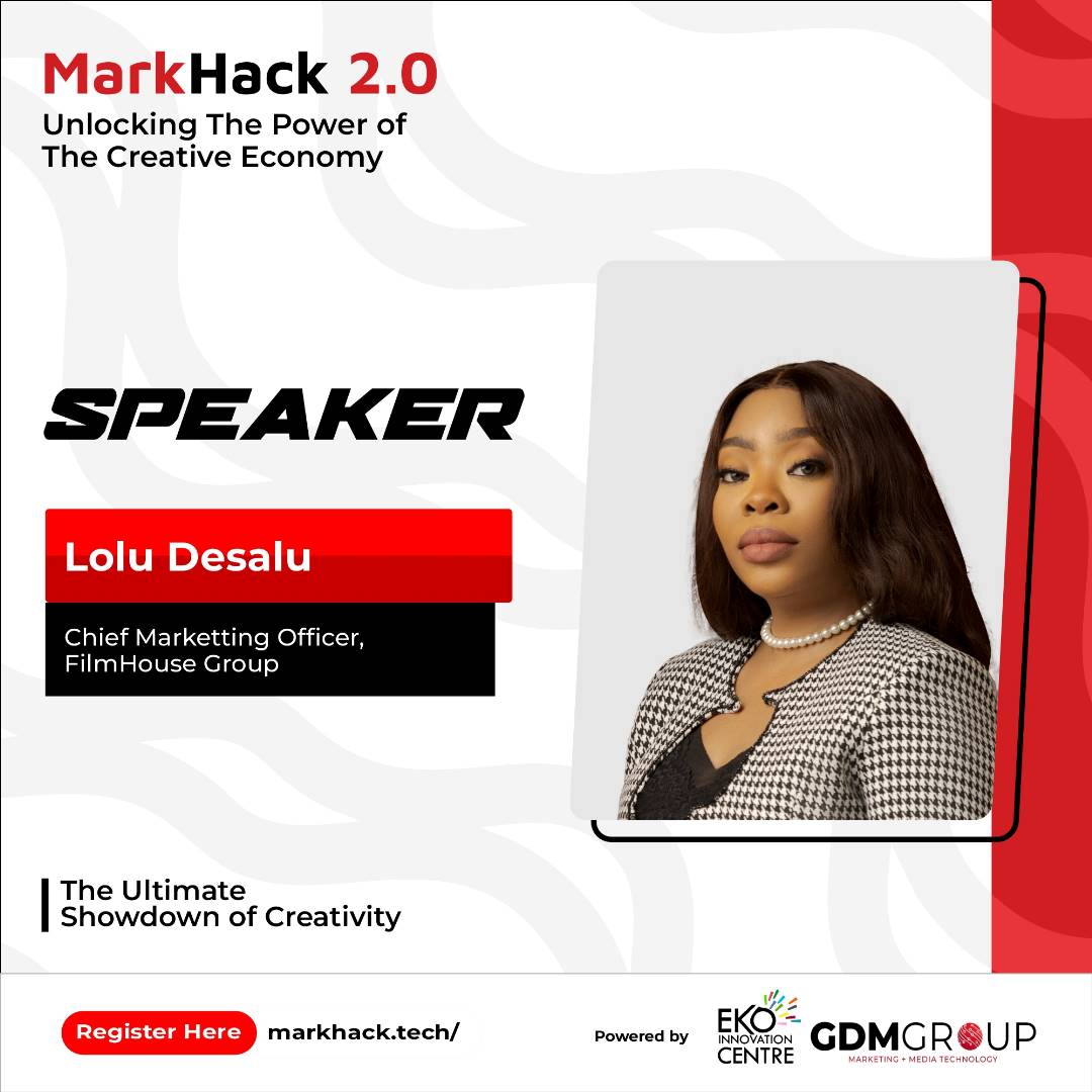 themarkhack's tweet photo. Get ready to be inspired as Lolu Desalu @loludesalu, one of Nigeria's top marketing professionals, takes the stage at the Markhack 2.0 Launch event! With over 15 years of experience in brand building and strategic partnerships, Lolu has honed her skills working with big names https://t.co/h6R7luIMdV