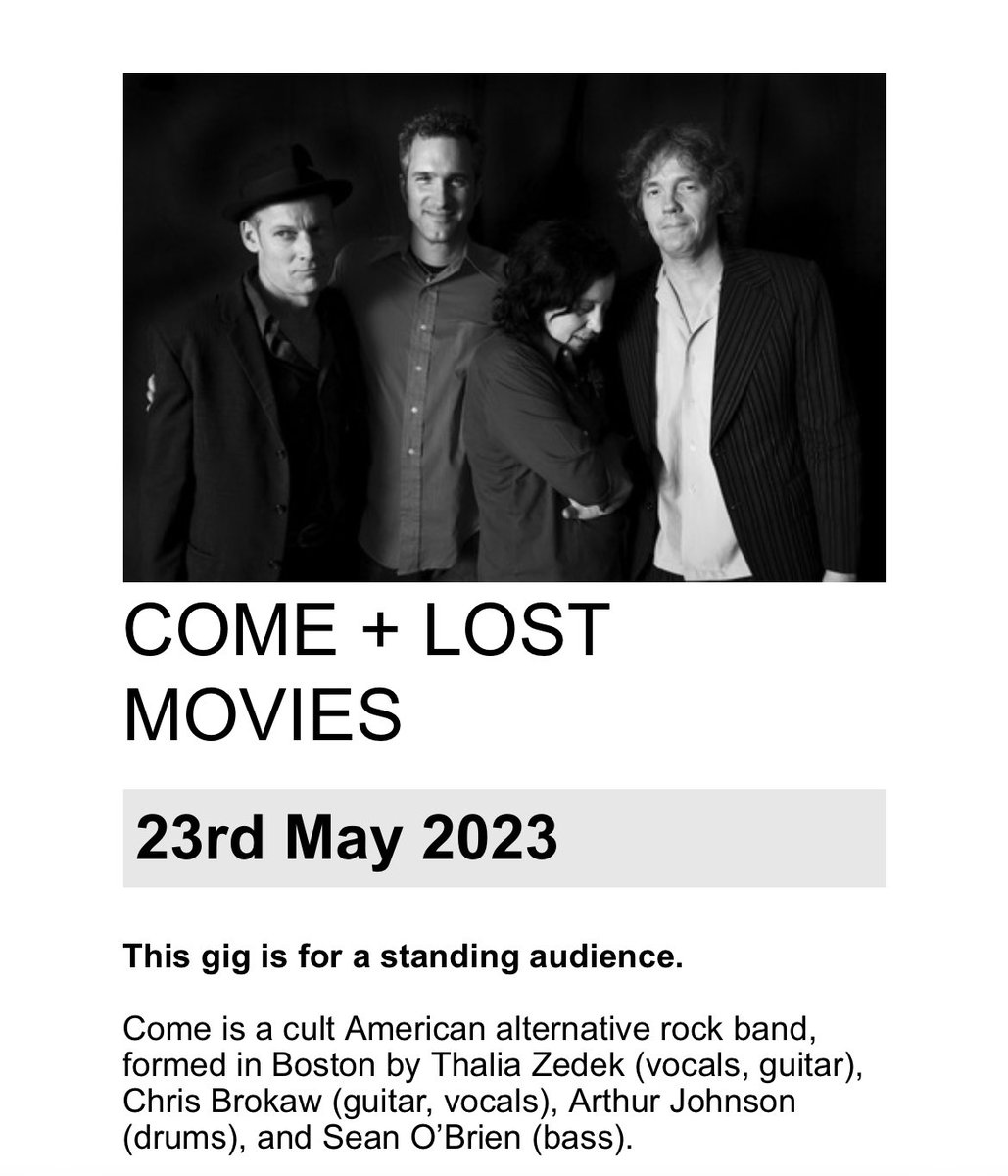 lost_movies_'s tweet photo. Our next show is at Colchester Arts Centre on Tues 23rd May (doors 7.30pm) - Come!
#LostMovies #Cochester #EssexGigs https://t.co/uhkShU49kt