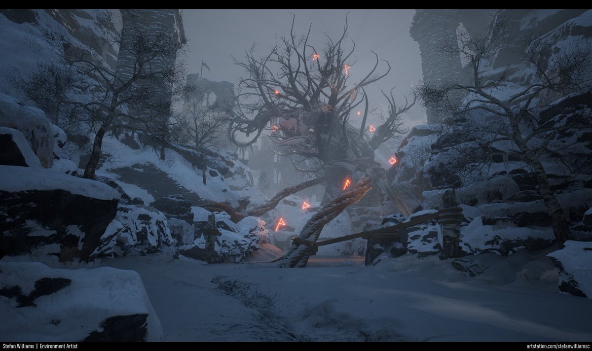 StefanWilliamsC's tweet photo. Here are a few screenshots from my most recent environment project titled "The tree of old"
Very fun organic asset practice, it was nice to be pushing my own knowledge and skills when it comes to organic environments!

#UE5 #ancient #gameart #3dart #gamedev #madewithunreal https://t.co/lY7XzPFzQP
