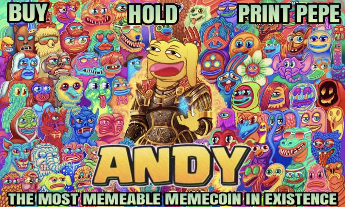 AndyTokenERC's tweet image. The Time Is Now! Reflections Reflections Reflections $ANDY Prints $PEPE Don’t Fade Before The Next Leg! #Andycoin #Pepecoin #Andy #Pepe