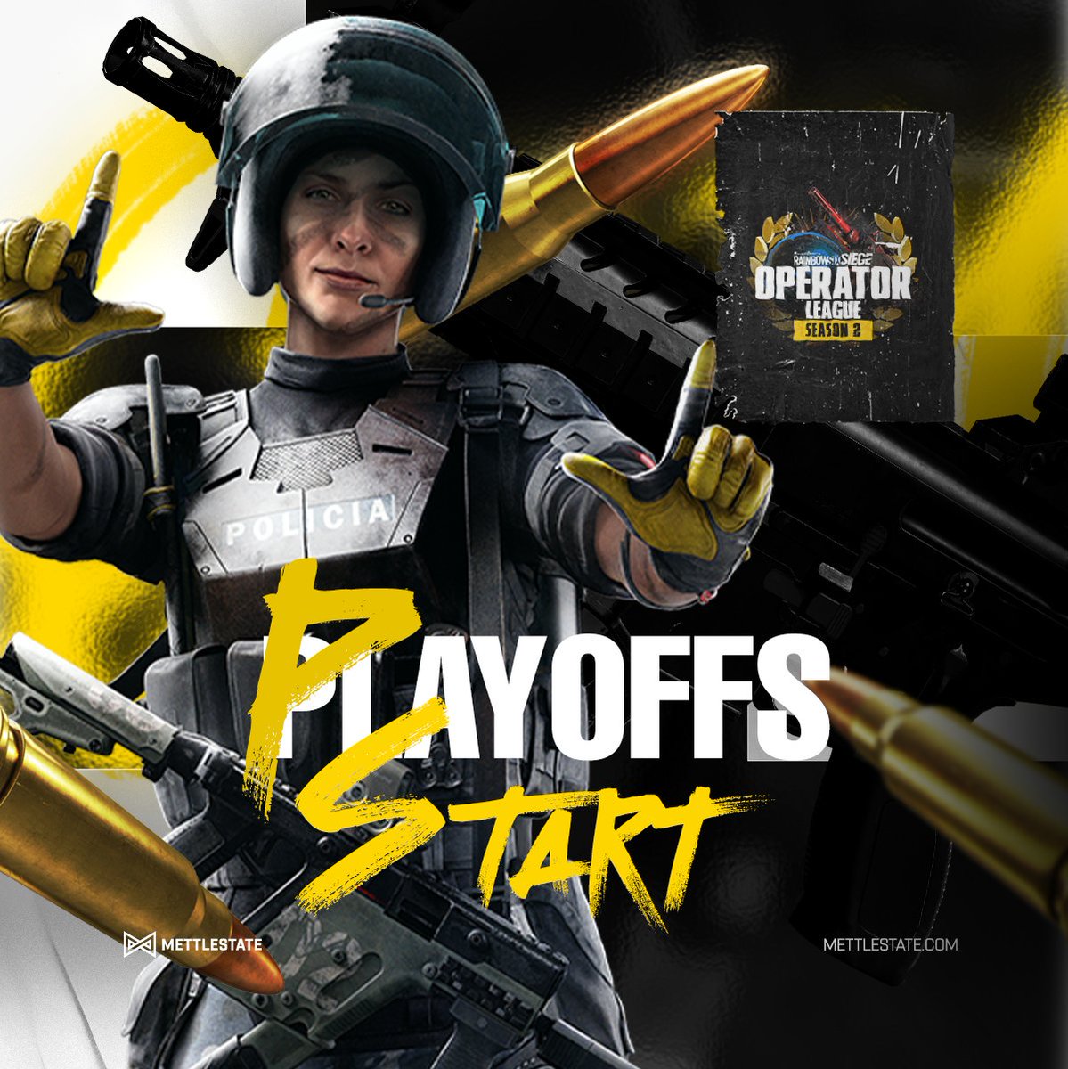 Mettlestate's tweet photo. Get ready to reinforce site as we head into playoffs week Operators! 💪
Good luck to all the teams that have made it to this point! 🍀
Keep up with the leaderboard 👉 https://t.co/PFseBVKCYr
@ubisoftza
#RainbowSixSiege #OperatorLeague #S2 https://t.co/84MFJoT6Dd