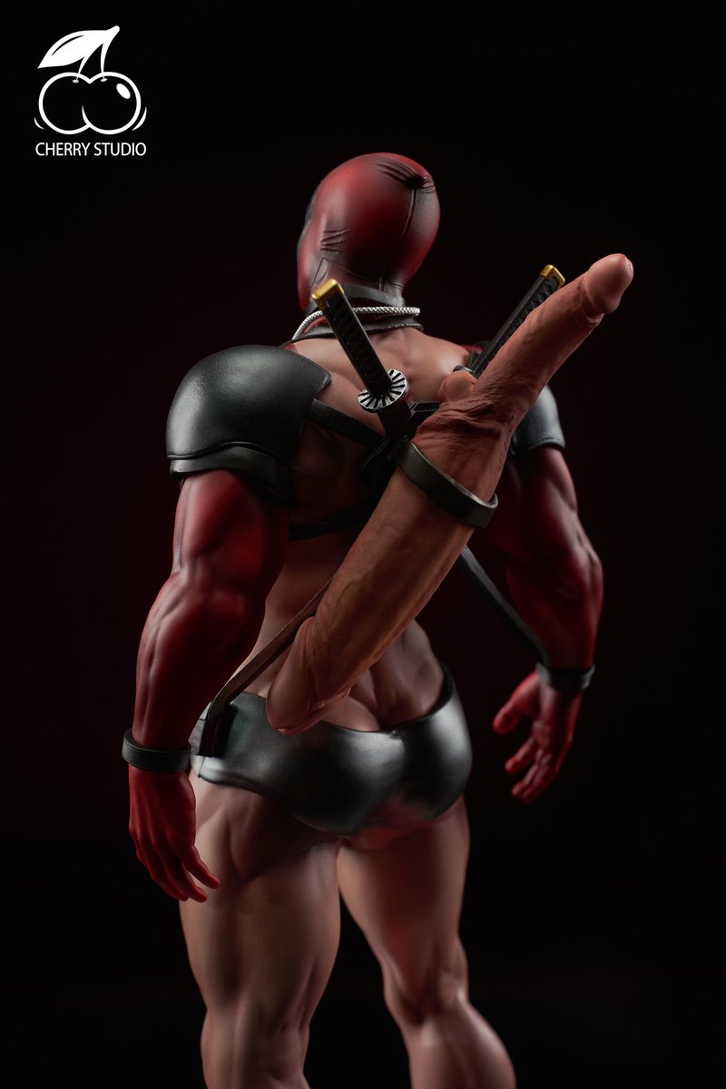 foxfornaught's tweet photo. This accessory though 😳 😝 🍆 🗡️ #Deadpool #cherrystudio #nsfw #malestatue https://t.co/R1X6b62B8c