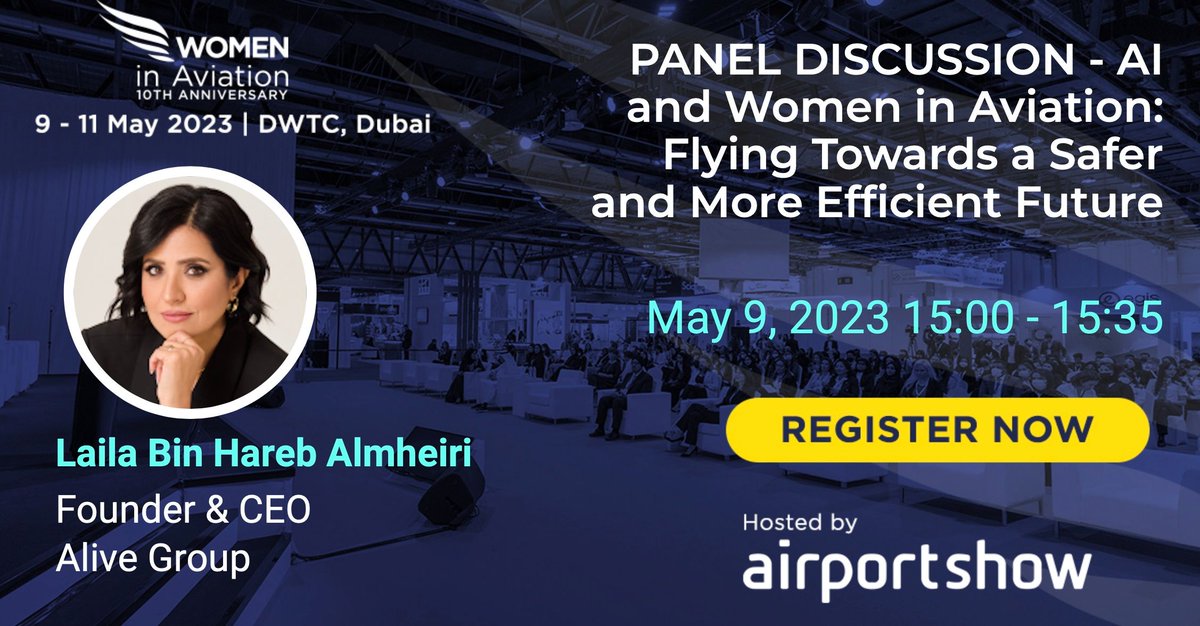 I will be speaking at the @AirportShow1 tomorrow, on May 9th, 2023, from 15:15 to 16:00 at the Sheikh Saeed Hall 1 in the <a href="/DWTCOfficial/">Dubai World Trade Centre</a>.

Together, we will create history and pave the way for a brighter future. Looking forward to seeing you there.