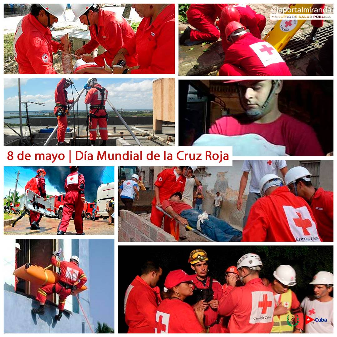 Sensible y altruista es la labor de quienes integran la #CruzRoja cubana. Nuestro país agradece la entrega y el compromiso con que auxilian, protegen y acompañan al pueblo ante complejos escenarios.

Desde @MINSAPCuba felicitamos a sus miembros en este #DíaMundialDeLaCruzRoja.