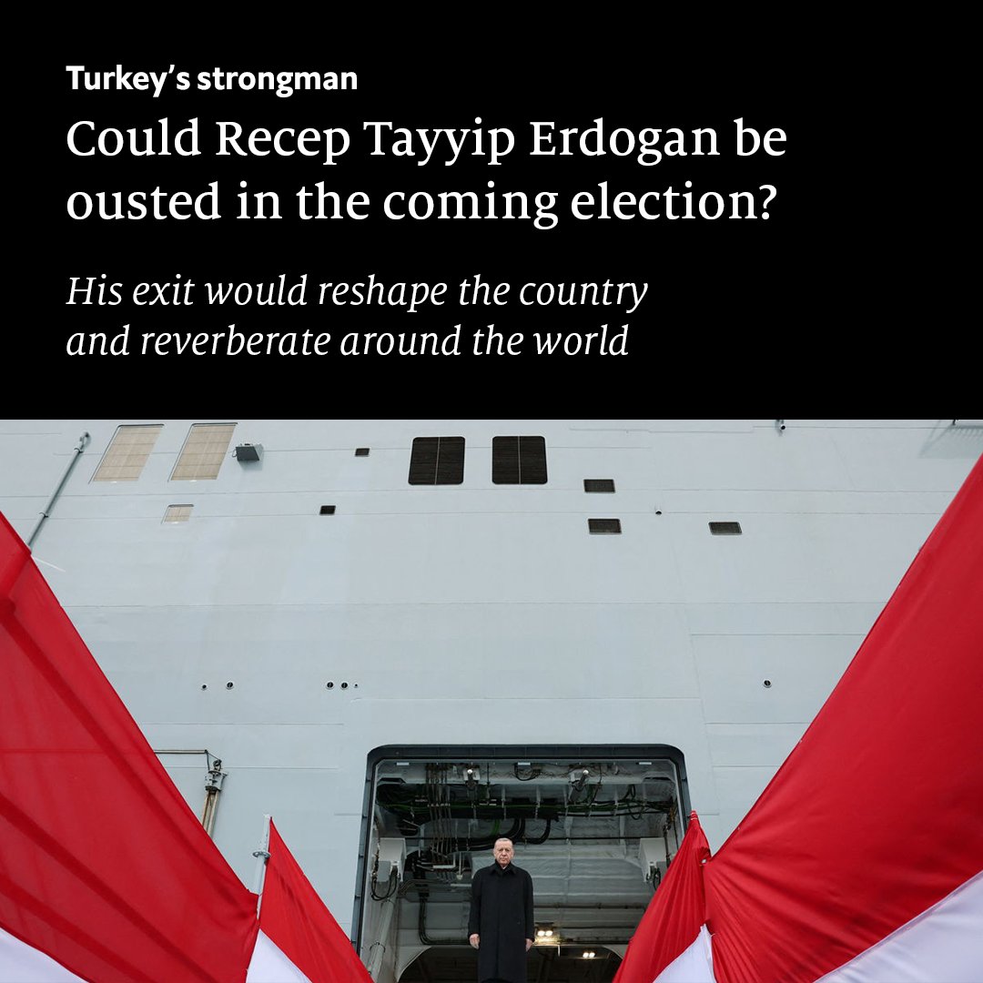 An election loss for Recep Tayyip Erdogan would not just be the end of an era. It would initiate enormous upheaval in Turkey, with loud reverberations in the region and around the world: econ.st/3HEa9xR