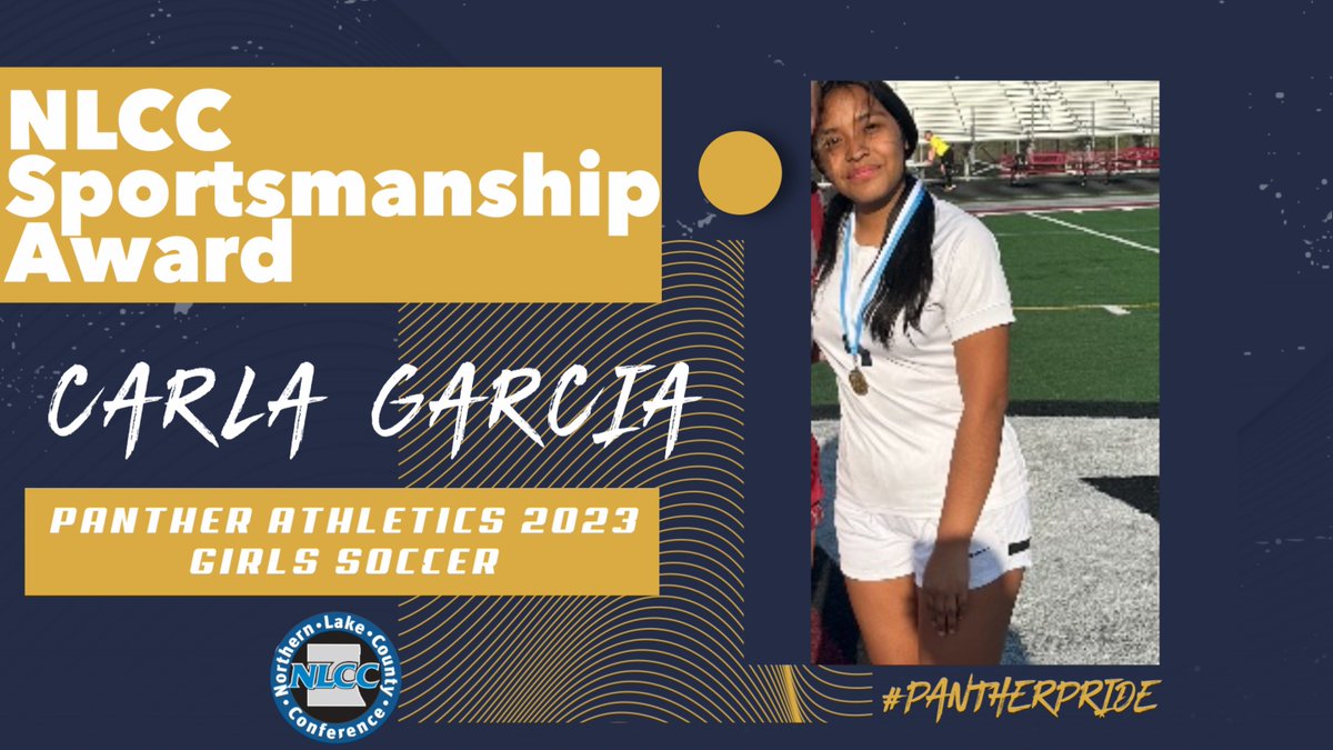Congratulations to Carla Garcia!  Carla is the NLCC Sportsmanship Award winner representing RLHS for Girls Soccer.  <a href="/GirlsRlhs/">RLHS Girls Soccer</a> #WeAreRL #PantherPRIDE #NLCCSportsmanship