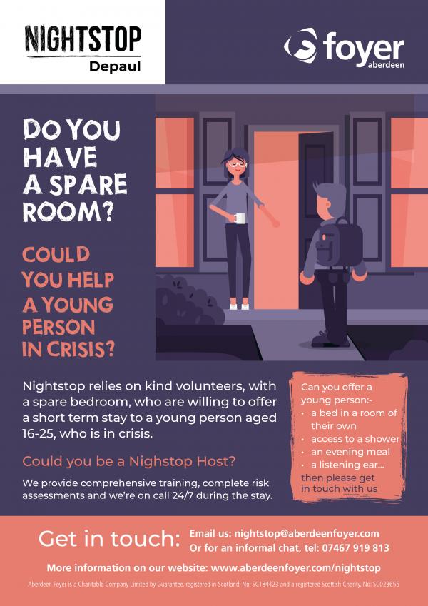 Nightstop – a bold new service that supports young people at risk of homelessness in Aberdeen!
 
Find out how you could help! orlo.uk/1sSoR

<a href="/aberdeenfoyer/">Aberdeen Foyer</a> <a href="/AberdeenCC/">Aberdeen City Council</a> @Aberdeen_ACVO