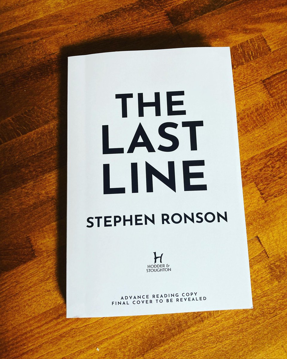 Looking forward to getting to this #bookpost from @Stephen_Ronson, sounds right up my street #thelastline