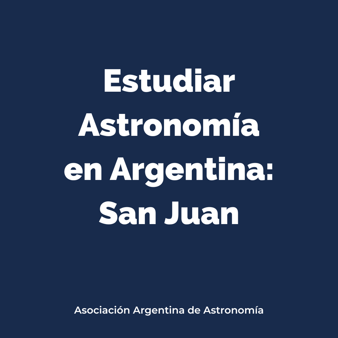 AstronomiaAr's tweet photo. 👉 Estudiar Astronomía en San Juan.
Una vez más te contamos dónde podes estudiar Astronomía en Argentina. Para cerrar este ciclo, hoy te hablamos de la Universidad Nacional de San Juan. 👇
@UNSJ_Oficial @ExactasUNSJ #aaa #astronomia #carrera #universidad #sanjuan #unsj #oafa https://t.co/cGaDKvs7xG