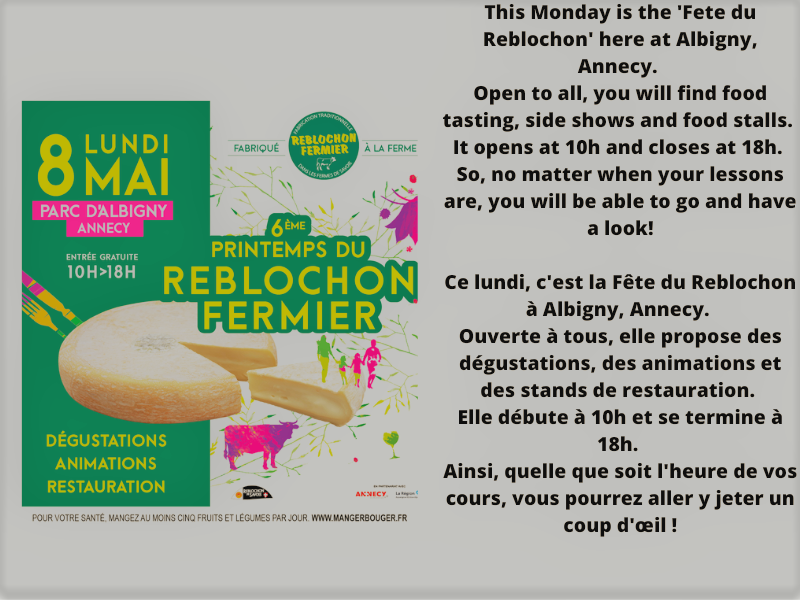 IFALPES's tweet photo. Aujourd'hui c'est la Fête du Reblochon à Albigny ! 
Ce n'est pas possible de visiter Annecy sans goûter ce fromage typique de la région 👍

#ifalpes #annecy #reblochon https://t.co/azS2SbQ2q7