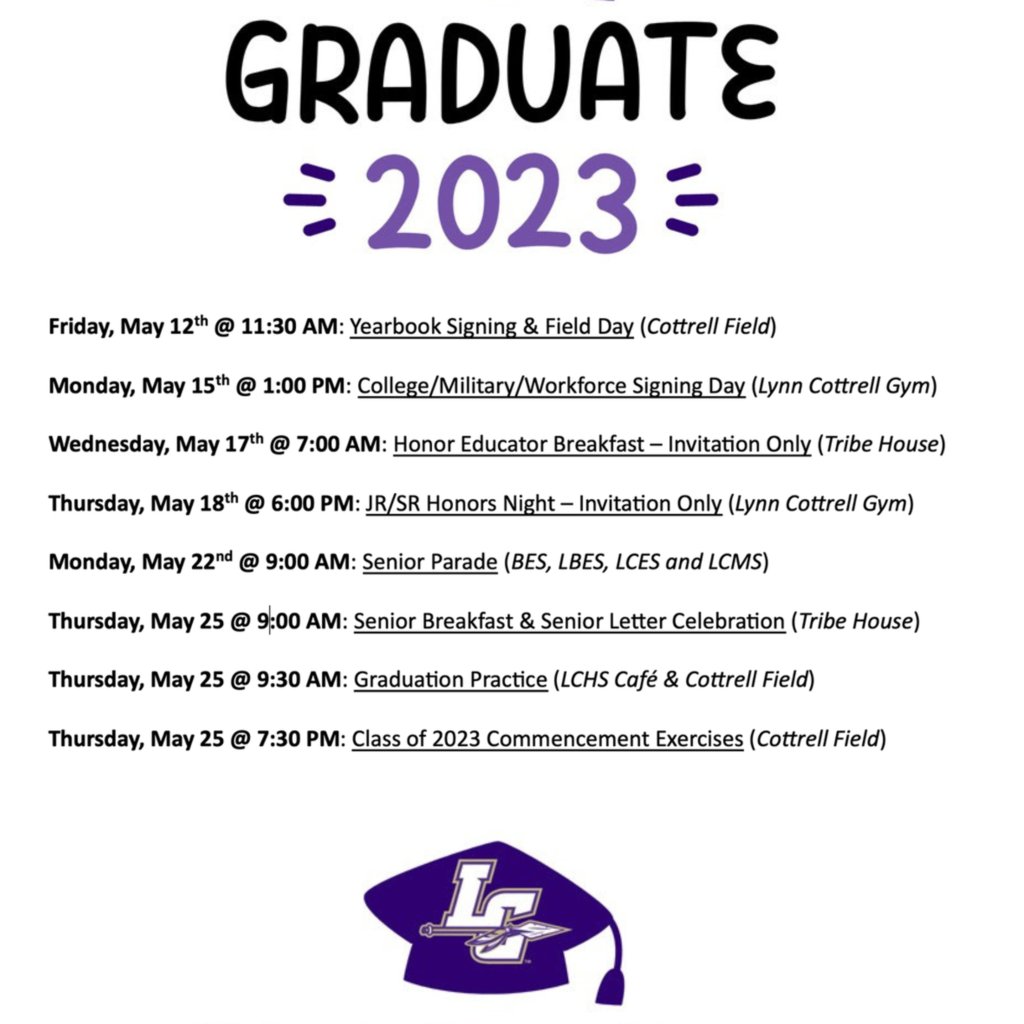 Attention Class of 2023!
