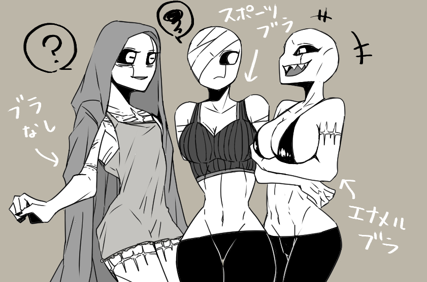 hanpen5648's tweet photo. にょにょにょブラ事情らくがき♀ https://t.co/hXMnuFbhm3