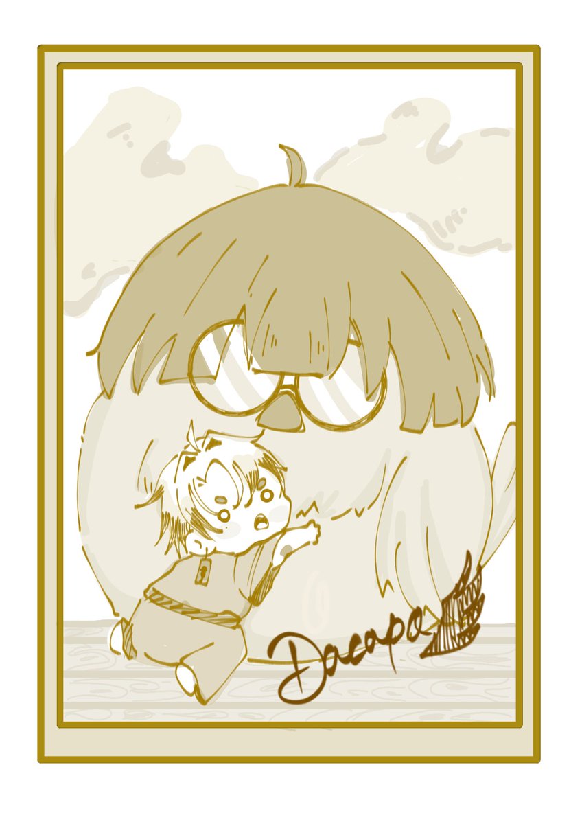 kacaaaah's tweet photo. ตอนลูกเพ่ยังเด็กก็ยังหล่อเหมือนเดิม 🐥🔆#DacapoArt https://t.co/9UM4XBjk1a