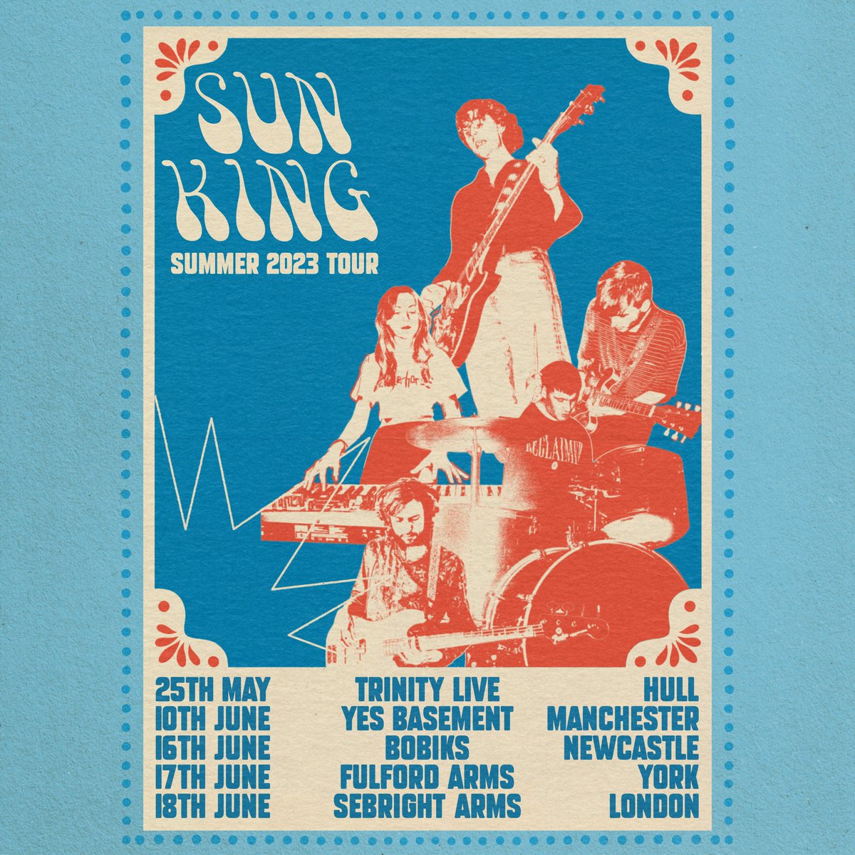 {NEW SHOW}

Come bask in the warmth of the Sun King when they head to @yes_mcr Basement on Saturday 10 June with Solis and @iviesofficial

🎟 Tickets available now >> linktr.ee/happydazeticke…