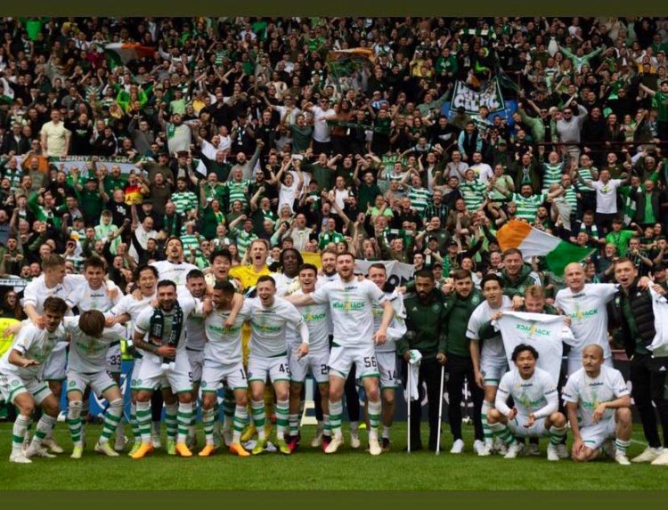 Well done to past student, <a href="/BosunLawal3/">Bosun lawal</a> on being part of the Celtic 1st Team who completed back to back Scottish League Titles yesterday. #bród