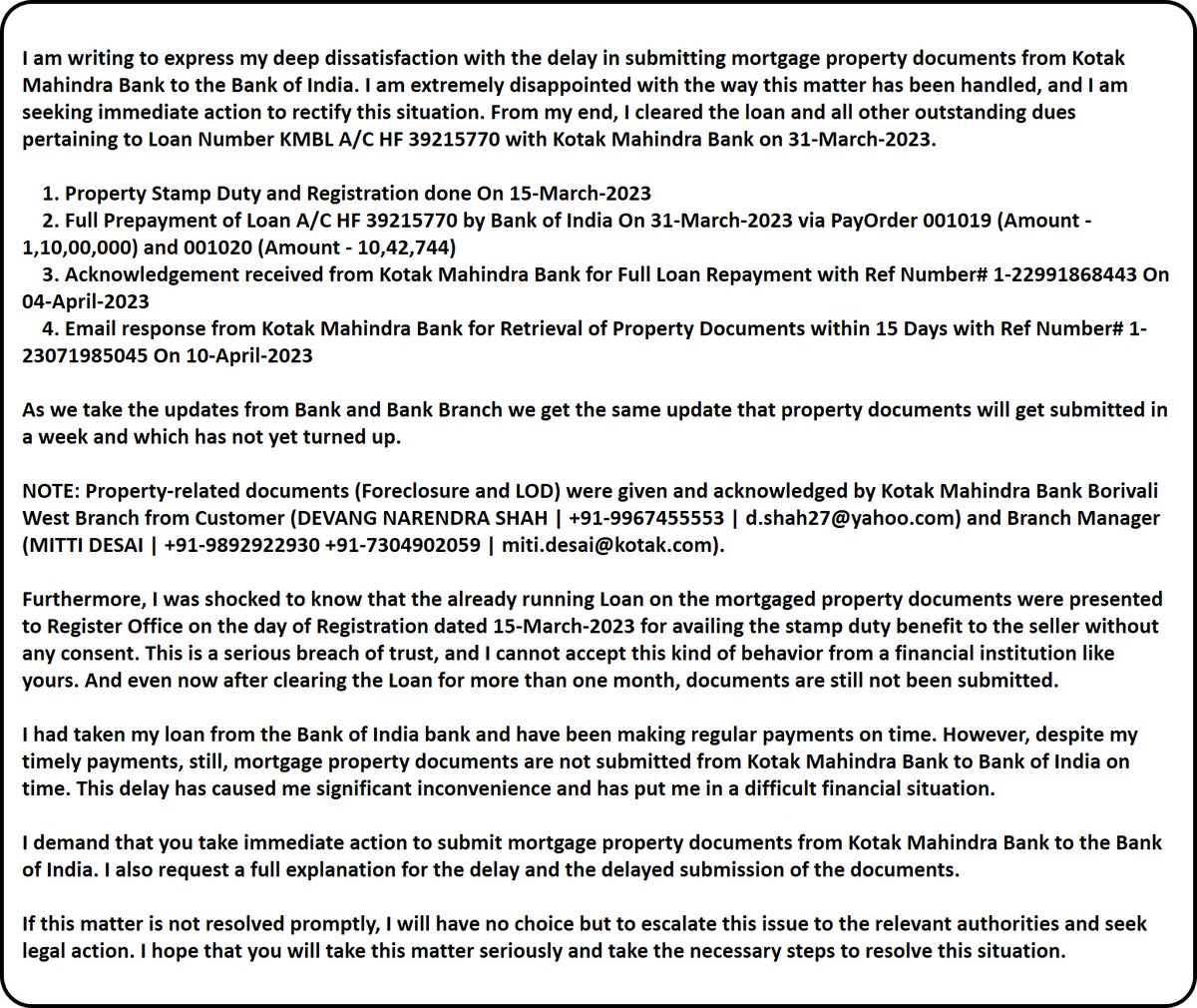 twitprash92's tweet photo. @KotakBankLtd @udaykotak @jay_kotakone @RBI @BankofIndia_IN @OmbudServices @Kotakbank17455 @kotakbank18384 @Kotakbank52298 @kotak811 @kotakneo Ashamed! Still no action from KMBL. https://t.co/D7rZ0MsG1h