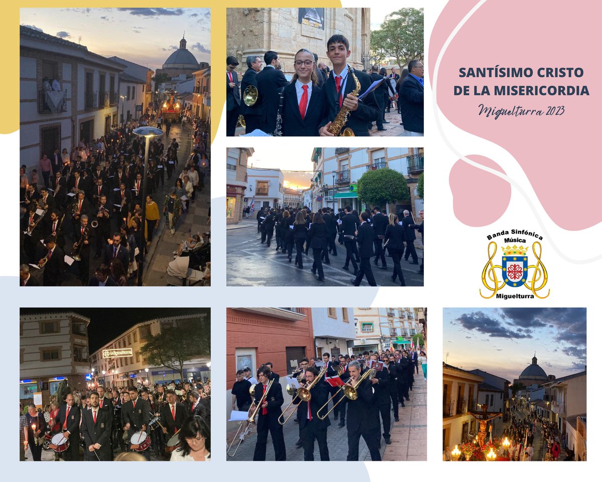 BSMMiguelturra's tweet photo. Ayer acompañamos al Santísimo Cristo de la Misericordia por las calles de Miguelturra. Un día especial para muchos y muchas como para Paula y Javier , dos nuevas incorporaciones en la BSM Miguelturra y para Joaquín González Arriaga quien debuto como director en su ciudad natal. https://t.co/YI1aNcTKeQ