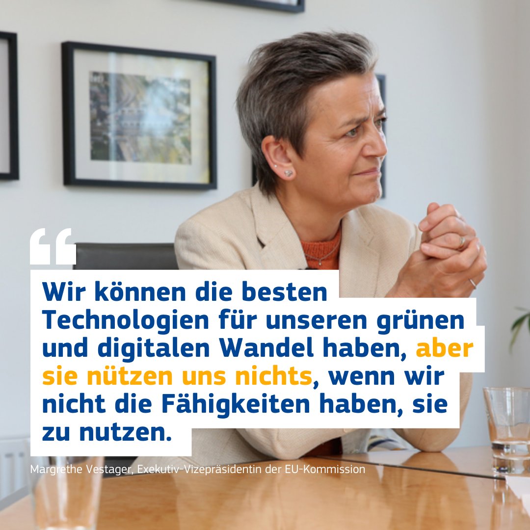 Europäische Kommission - Vertretung in Deutschland (@euinde) on Twitter photo Morgen am #Europatag beginnt das #EuropeanYearOfSkills – Schwerpunkt: <a href="/DigitalSkillsEU/">Digital Skills EU</a>. Exekutiv-Vizepräsidentin <a href="/vestager/">Margrethe Vestager</a> hat die Firma <a href="/LAT_Berlin/">LAT Gruppe</a> für Fernmelde-Montagen und Tiefbau besucht, um vor Ort einen Einblick zu bekommen, wie Unternehmen digitale Kompetenzen vermitteln. Morgen am #Europatag beginnt das #EuropeanYearOfSkills – Schwerpunkt: <a href="/DigitalSkillsEU/">Digital Skills EU</a>. Exekutiv-Vizepräsidentin <a href="/vestager/">Margrethe Vestager</a> hat die Firma <a href="/LAT_Berlin/">LAT Gruppe</a> für Fernmelde-Montagen und Tiefbau besucht, um vor Ort einen Einblick zu bekommen, wie Unternehmen digitale Kompetenzen vermitteln.