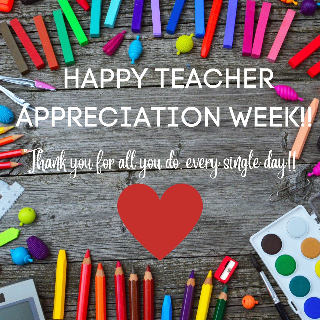 ClarkMSCougars's tweet photo. Today is the start of Teacher Appreciation Week!  Clark teachers are the best, and we 💛 them. Thank you for the work you do with our students…day in and day out!  #cougarpride #FISDmadetoshine https://t.co/vafOjzLI8t