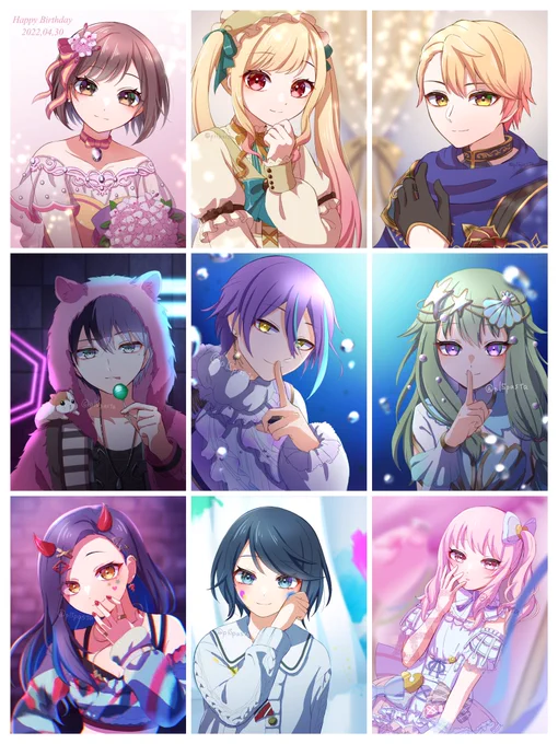 全キャラまとめ
#prsk_FA 