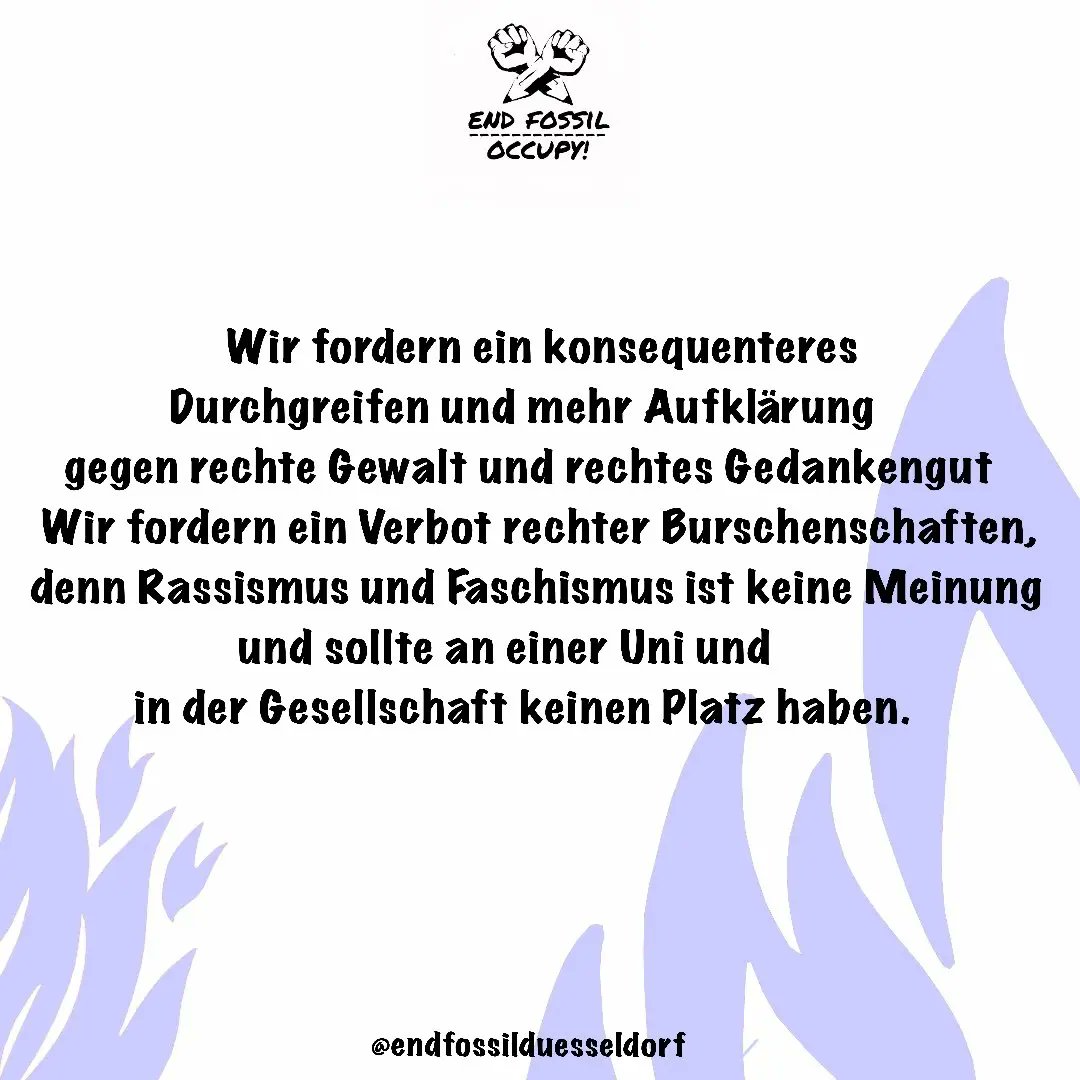endfossilddorf's tweet photo. UNSERE FORDERUNGEN🔥✊️ https://t.co/XuKh4F8gYj