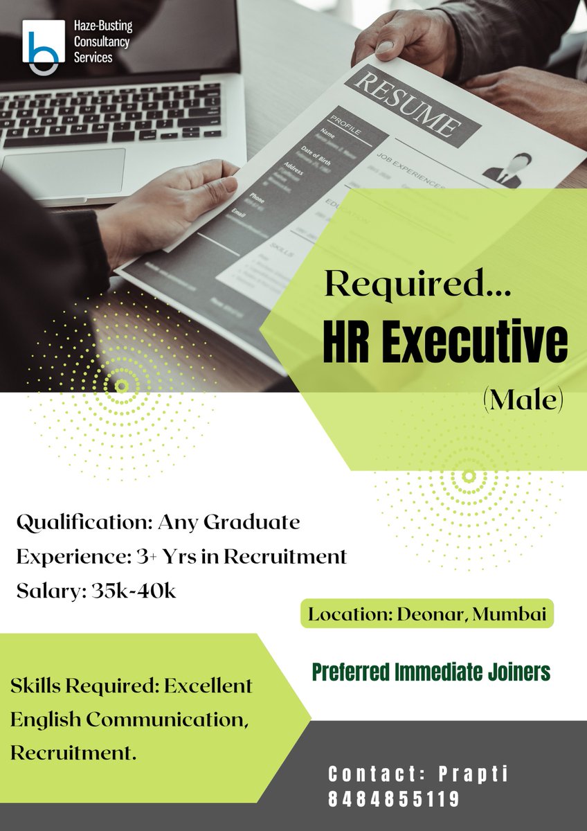 hazebusting's tweet photo. Contact: Prapti 8484855119
#jobs2023 #placements2023 #newjobs #currentopenings #jobvacancy2023 #jobalerts #jobadvertisement #jobposting #jobconsultancy #punejobs #jobvacanciesinpune #jobhunt #jobopenings #vacancy #jobseeker https://t.co/BqmCtGyAZN