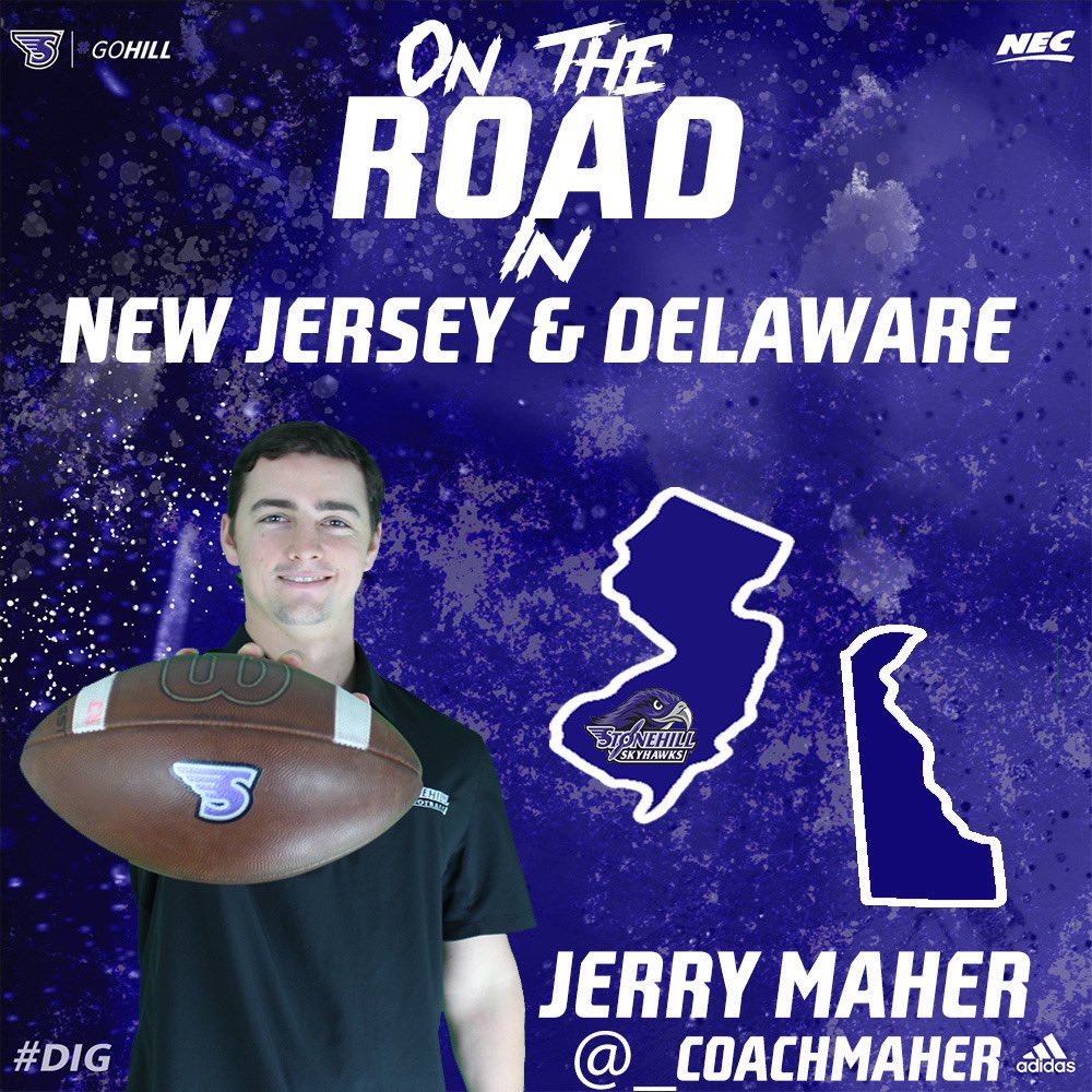 _CoachMaher's tweet photo. Hitting the road in Delaware and South Jersey the next two weeks! #DIG https://t.co/Oye5F5hNPo