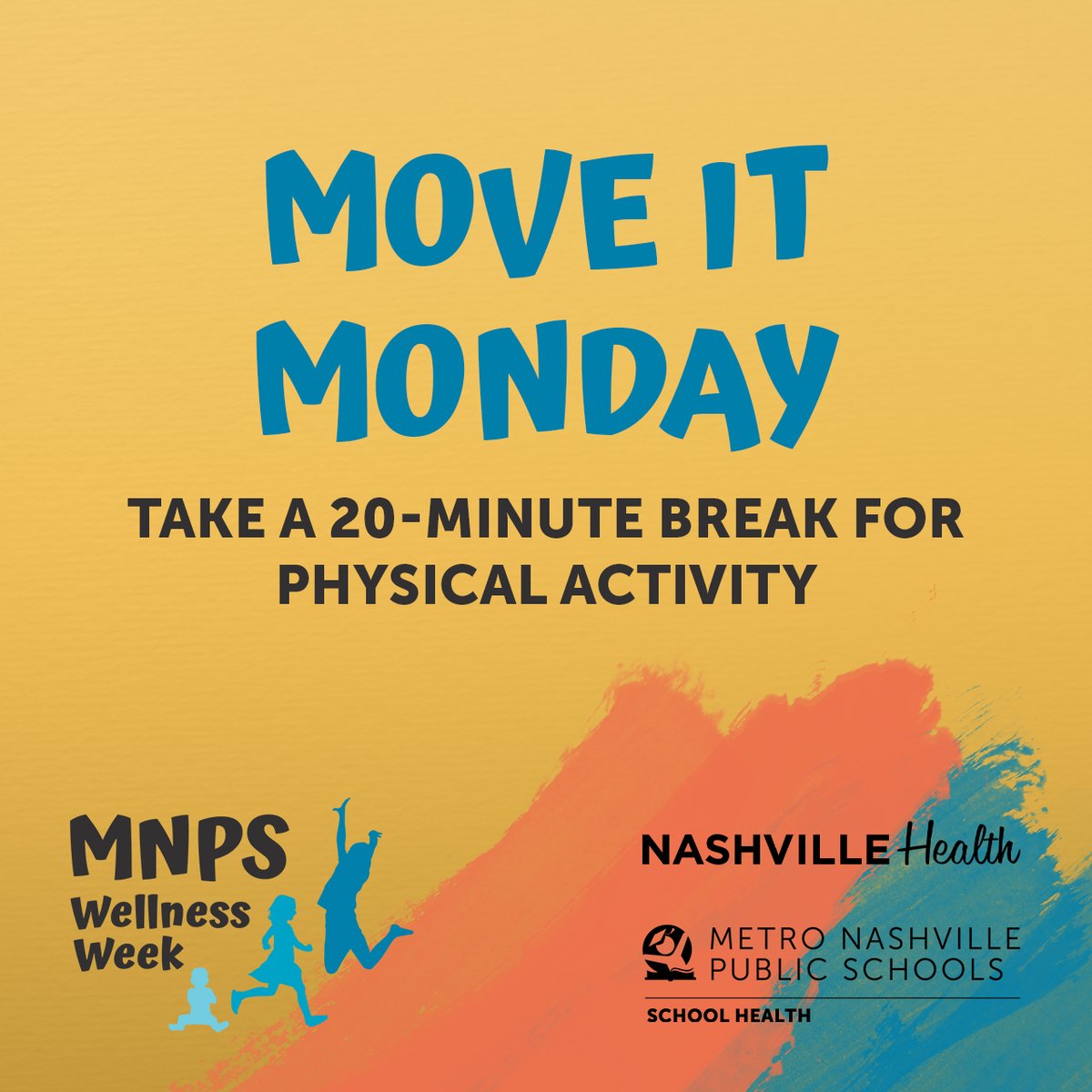 MNPS_kidshealth's tweet photo. We like to MOVE IT on MONDAYS! Watch the video below and make sure to tweet and mention @MNPS_kidshealth @yourschool #MNPSWellnessWeek2023 showing how you and your students are moving!
https://t.co/SOCfiKZrTS
@MetroSchools @MNPS_kidshealth @DrWilliams711 @nashhealthorg https://t.co/U2VP431KW0
