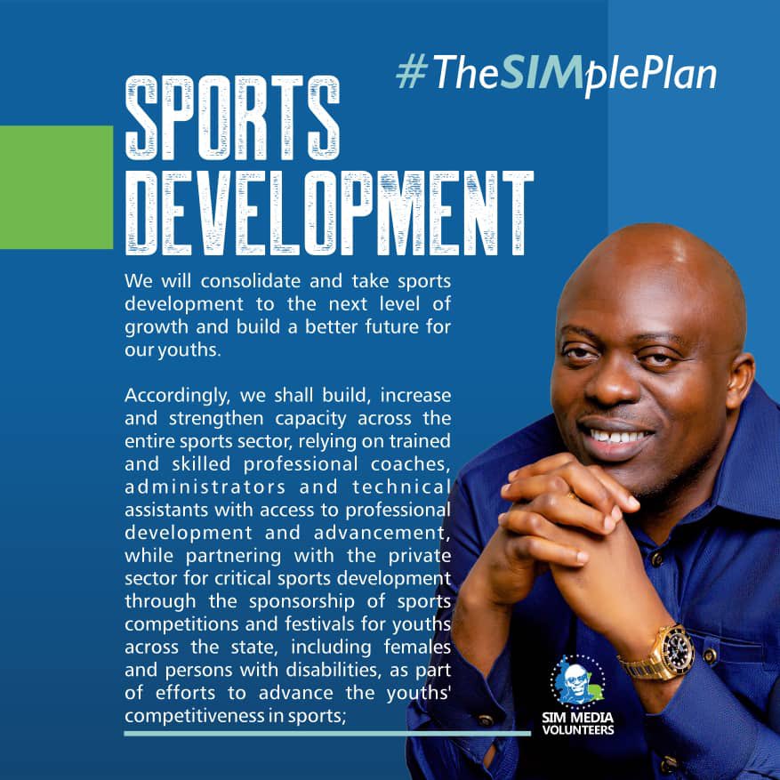 okazupowers's tweet image. Sports Development is part of our consolidation and Continuity master plan for Rivers people. @SimFubara will do it 

21 days to go

We will not fail you

#TheSimplePlan
#SimMediaVolunteers