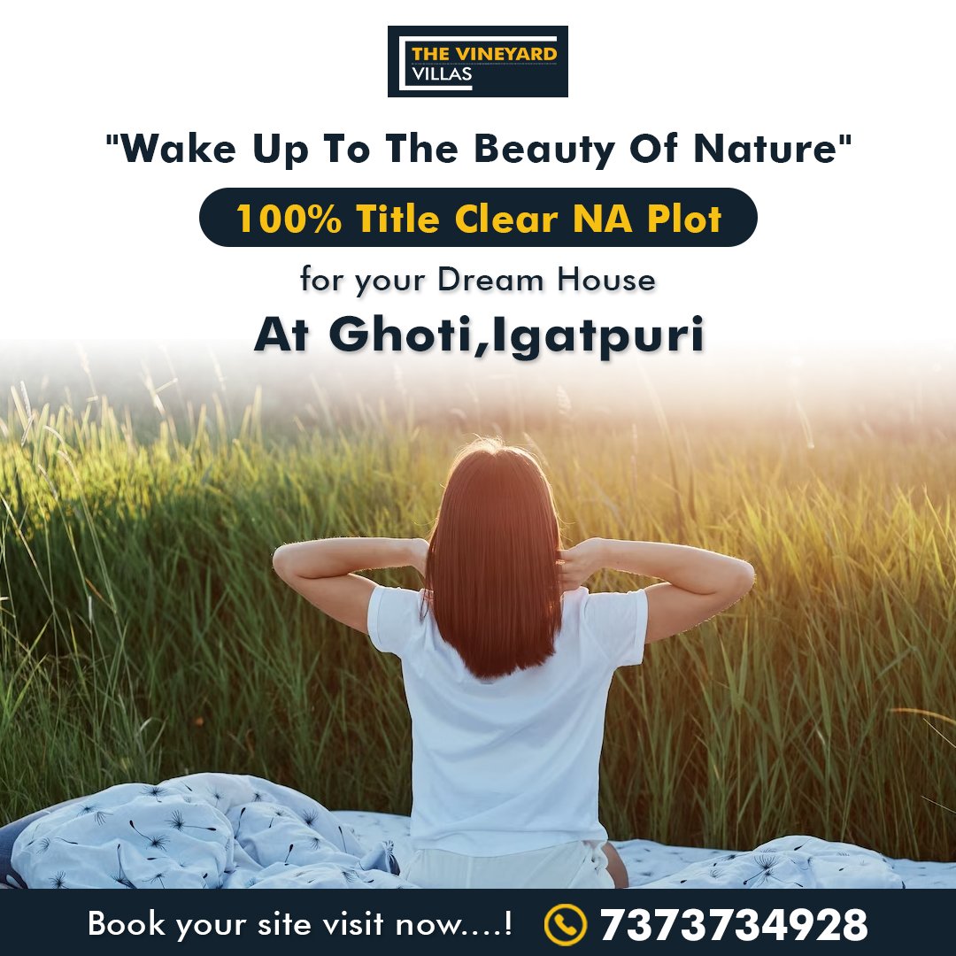 VillasVineyard's tweet image. Live the healthy life you have always wanted
Book your luxurious villa plot
📍Ghoti, Igatpuri
Contact us
📱 7373734928
.
.
#vineyard #villaplot #NAplot #buyplot #luxury #plotsforsale #villaplots #plotsale #sales #nature #villa #igatpurivilla #igatpuri #vineyardvillas #villas