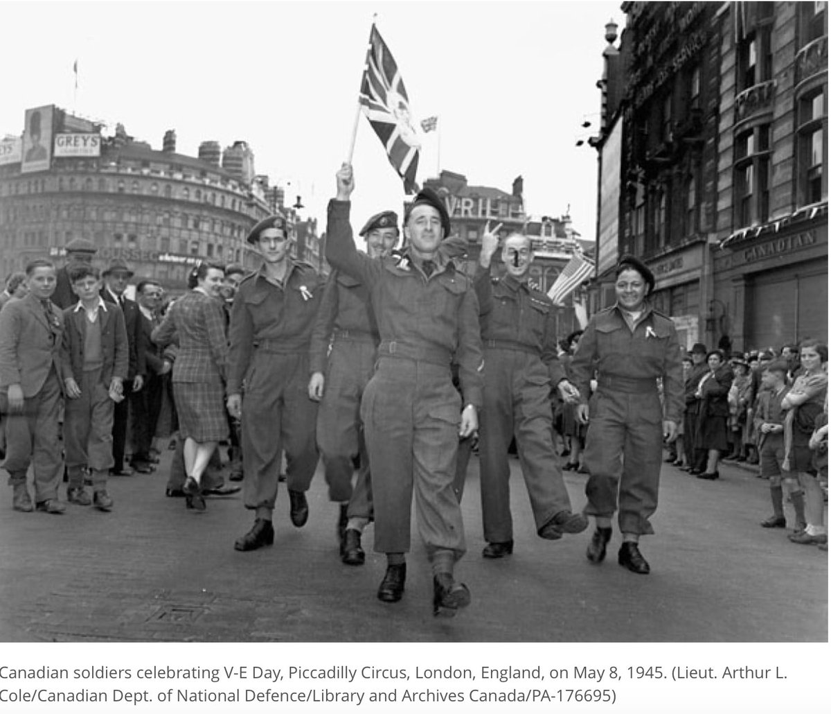 CdnHistorySongs's tweet photo. May 8, 1945: VE-Day as seen at home and abroad....
https://t.co/IzNiqGpwob
Source: https://t.co/jxXStMvNlq
#Canada #CanadianHistory #WWII #OurPast #OnThisDay #CanadianHistorySongs #LearnCanadianHistory #CanadianPrimeMinisters #School #Celebration #CanadianHistoryThroughSongs https://t.co/uv8BmK3C34