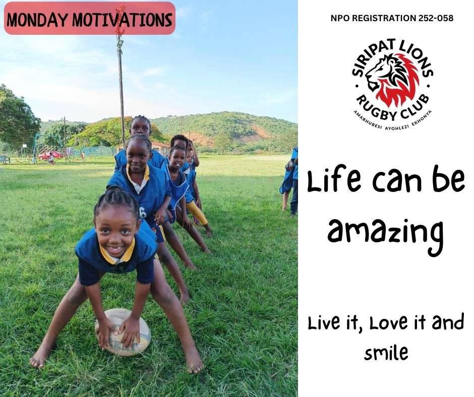 SiripatLions's tweet photo. #MondayMotivations Amazing things can happen when you are having fun and doing something you love.
Making rugby fun and growing the game we love is who we are. One step at a time. Amabubhesi Ayohlezi Ekhonya βπ½πͺπ½
#CommunityRugby #PlayerMentorship #PlayerWelfare #MakingRugbyFun https://t.co/FzvlPMZYoJ