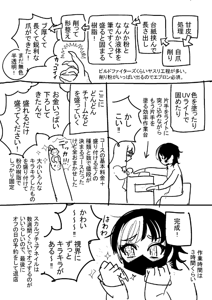 初めてネイルサロンに行ってゴリゴリのギャルネイルにしてもらった日記