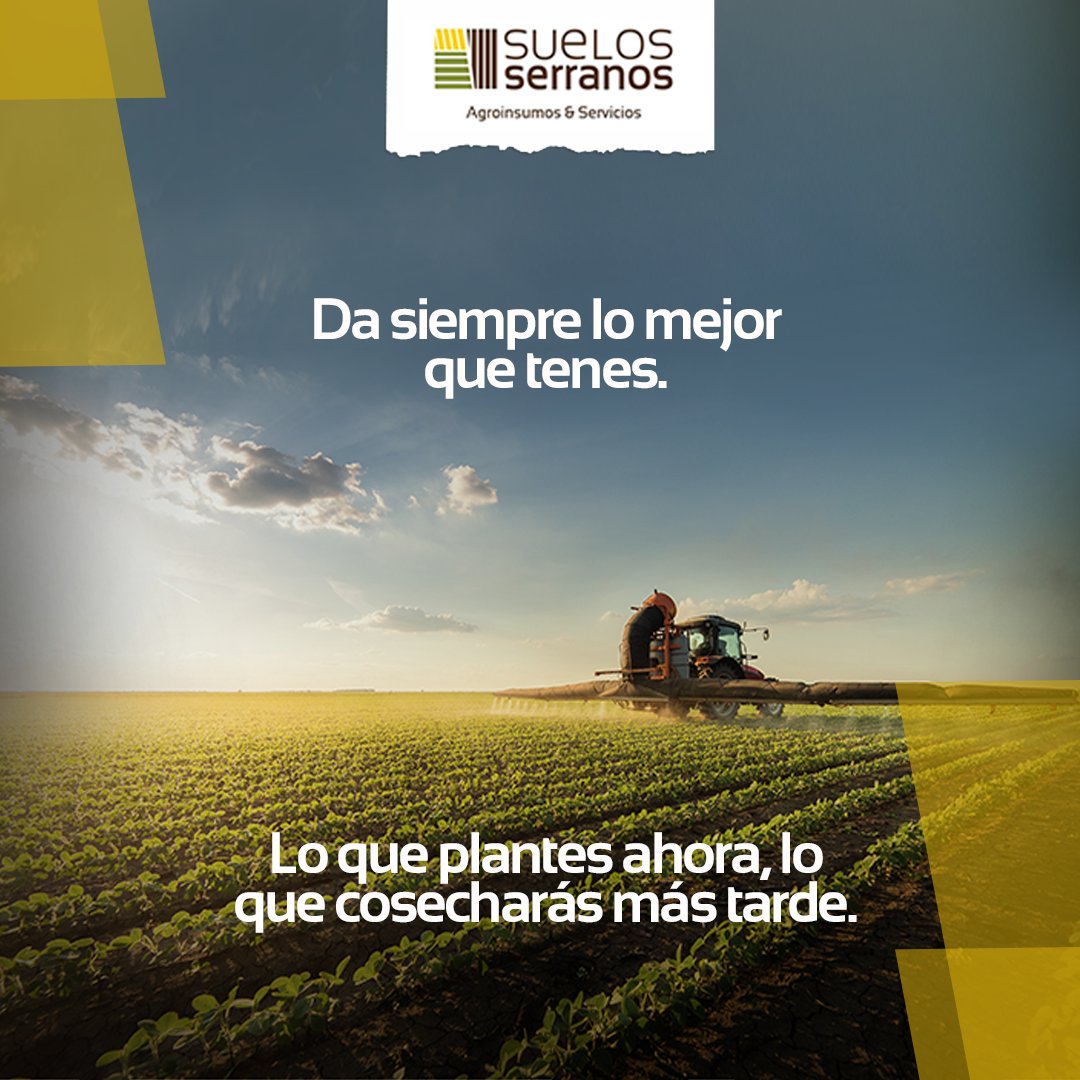#buendía Lunes - ¿Das lo mejor que tenes? ¡Si no es asi, para eso estamos nosotros!

Te asesoramos. Te acompañamos. 🌱💟
Somos #Suelosserranos - #tandil