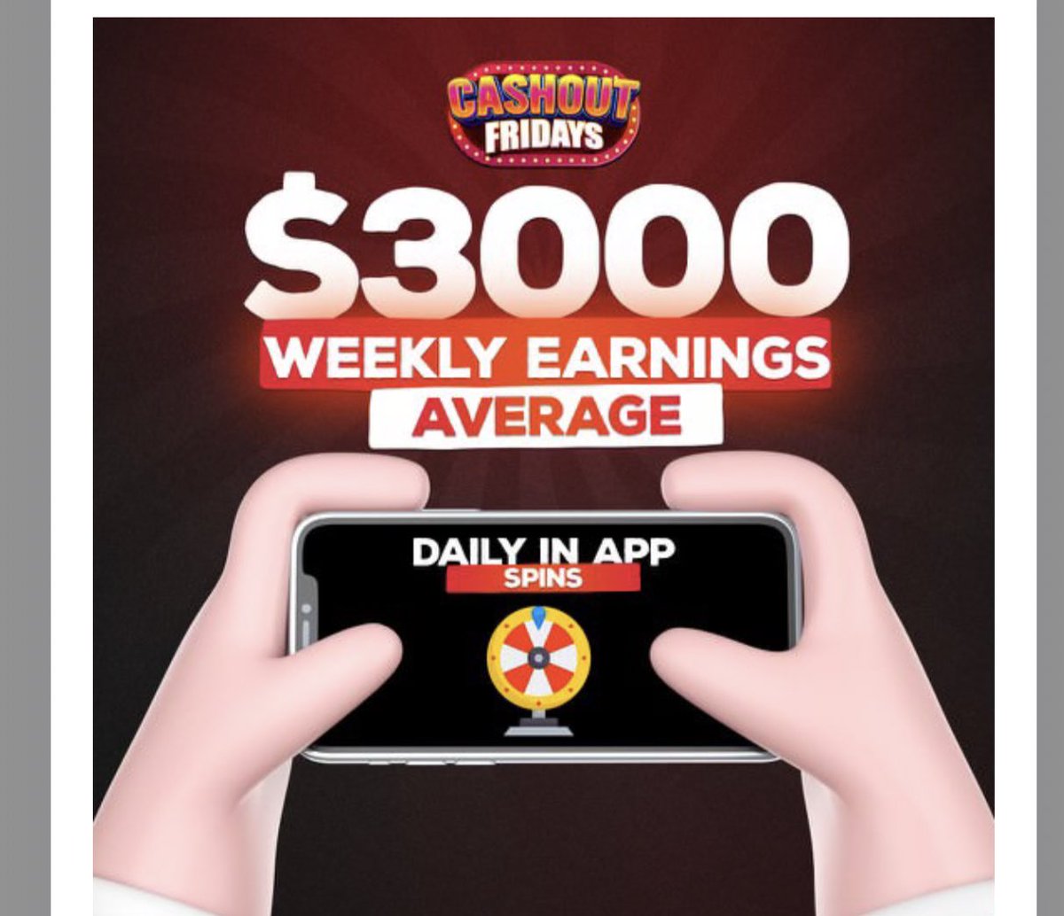 risktaker228's tweet photo. Cashout Fridays is going viral! Earn $25 if you join with my code: DCRI3242 or you can click this link 

https://t.co/an3biSeqGg 

Lets work together 🤑🤝 

#CashoutFridays #COF #COFEarnTrain #COFCOF https://t.co/CMWVadKcfj