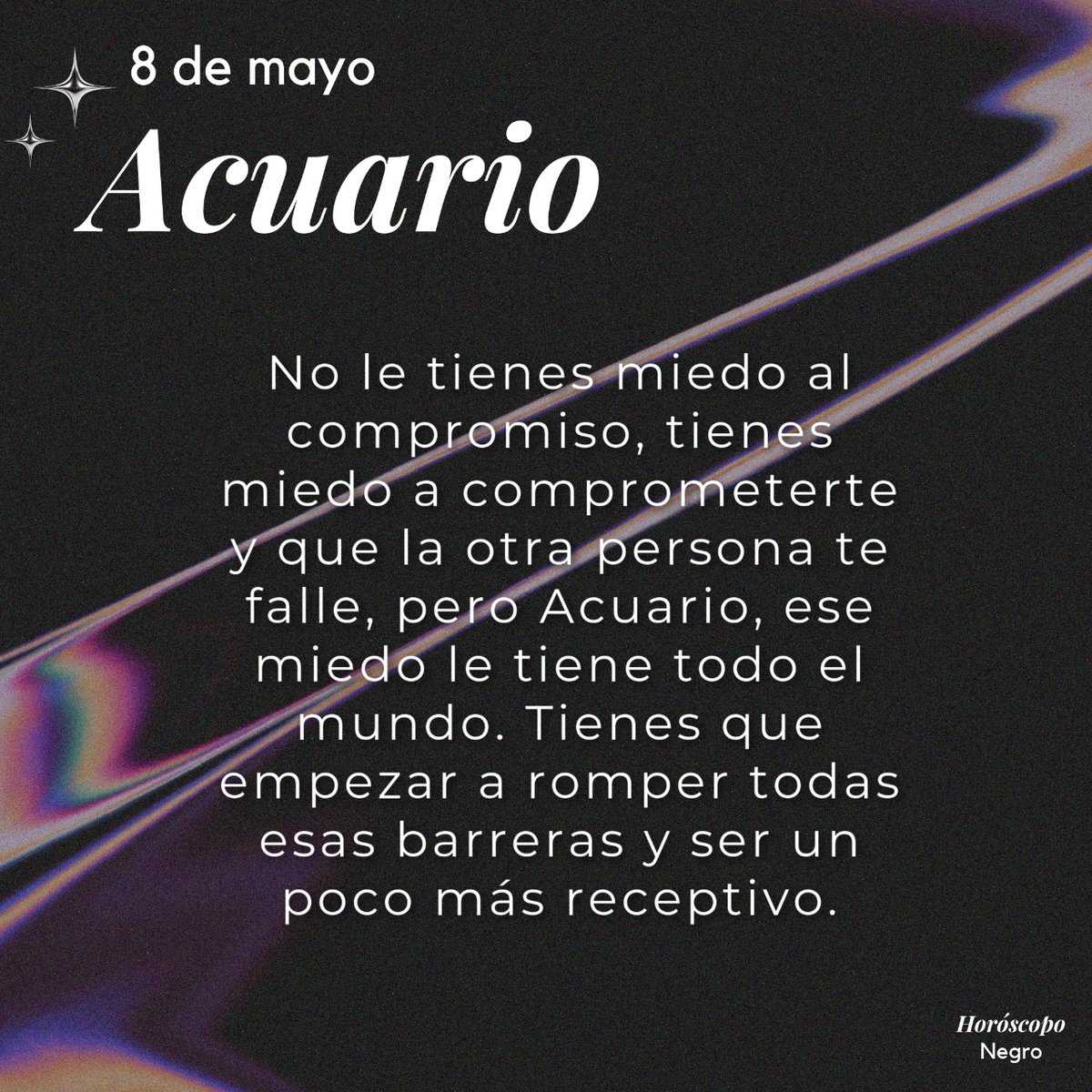 acuario_hn's tweet photo. El horóscopo diario del 8 de mayo para Acuario 🔮♒ #horoscoponegro #horoscopodiario https://t.co/7bF6sNCIwn