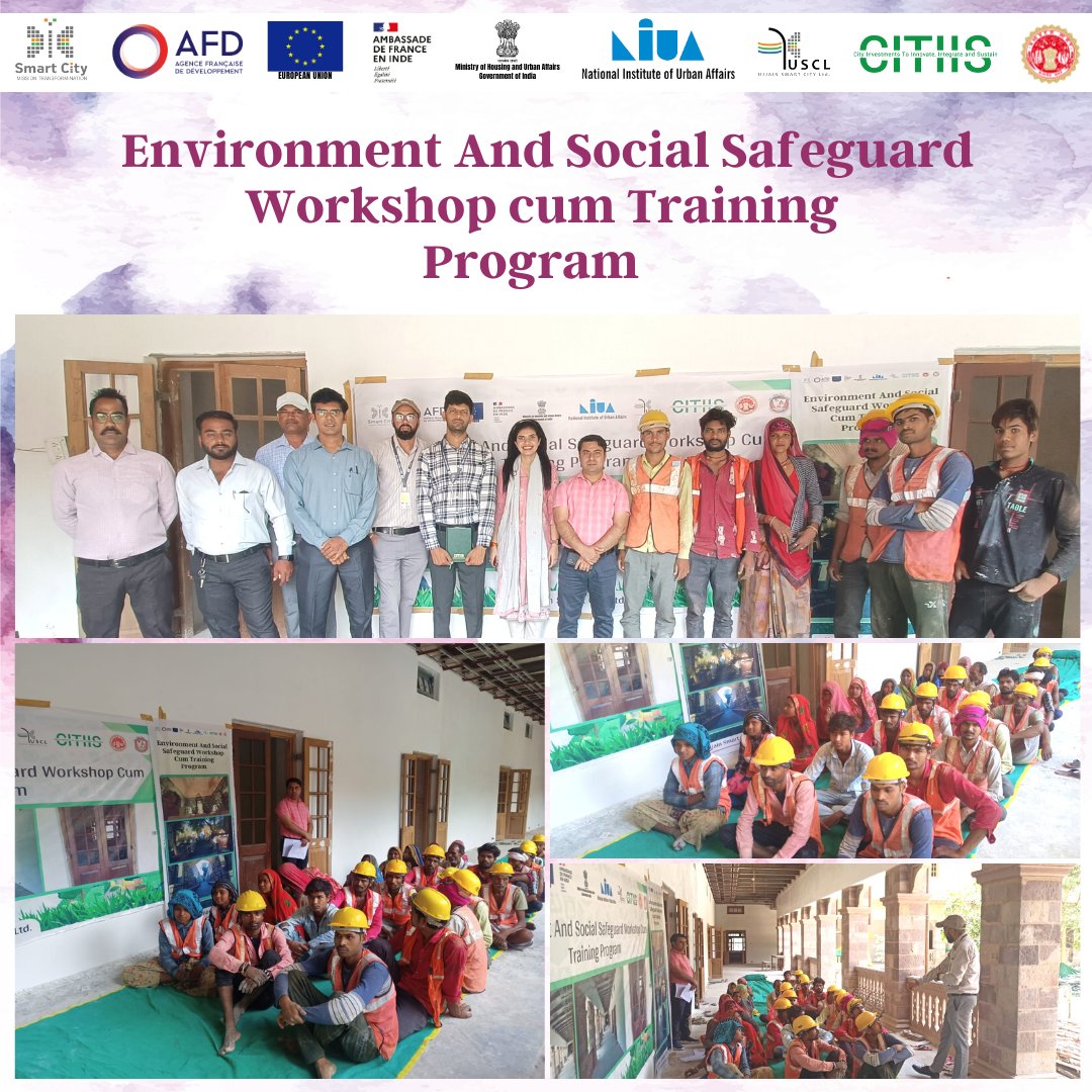 UjjainSmartCity's tweet photo. Environment And Social Safeguard Workshop cum Training
Program
#MoHUA #ujjain #USCL #umc #SmartCitiesMission #uda #uadd #Ujjainsmartcity #MRIDA #kunalkumarpmc #SmartCitiesIndia #street4all #smartcities_mp #mrida #mahakal #commissioneruad https://t.co/BSwg5BVuAF
