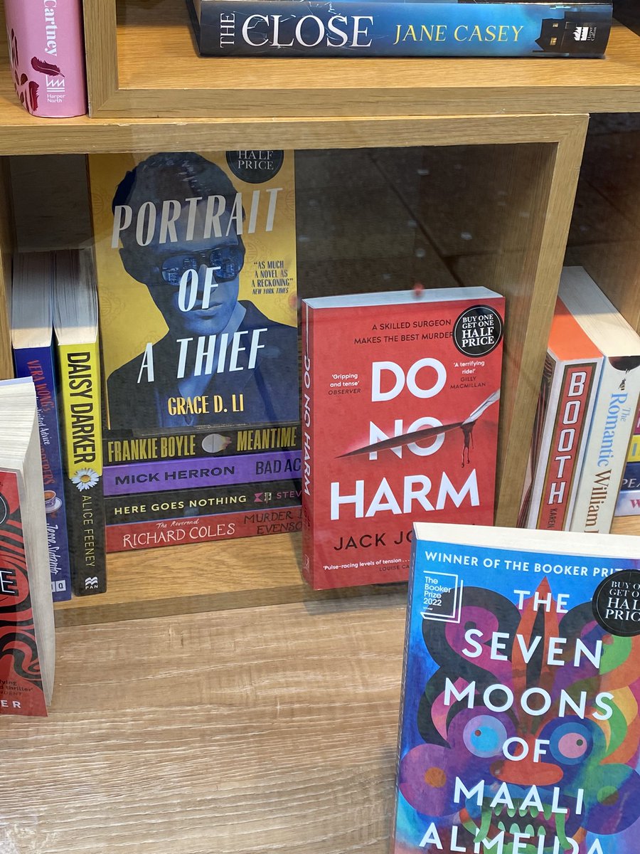 ClaireKreads's tweet image. #spottedinthewild #donoharm by @JackJordanBooks in the window at @WstonesLeeds