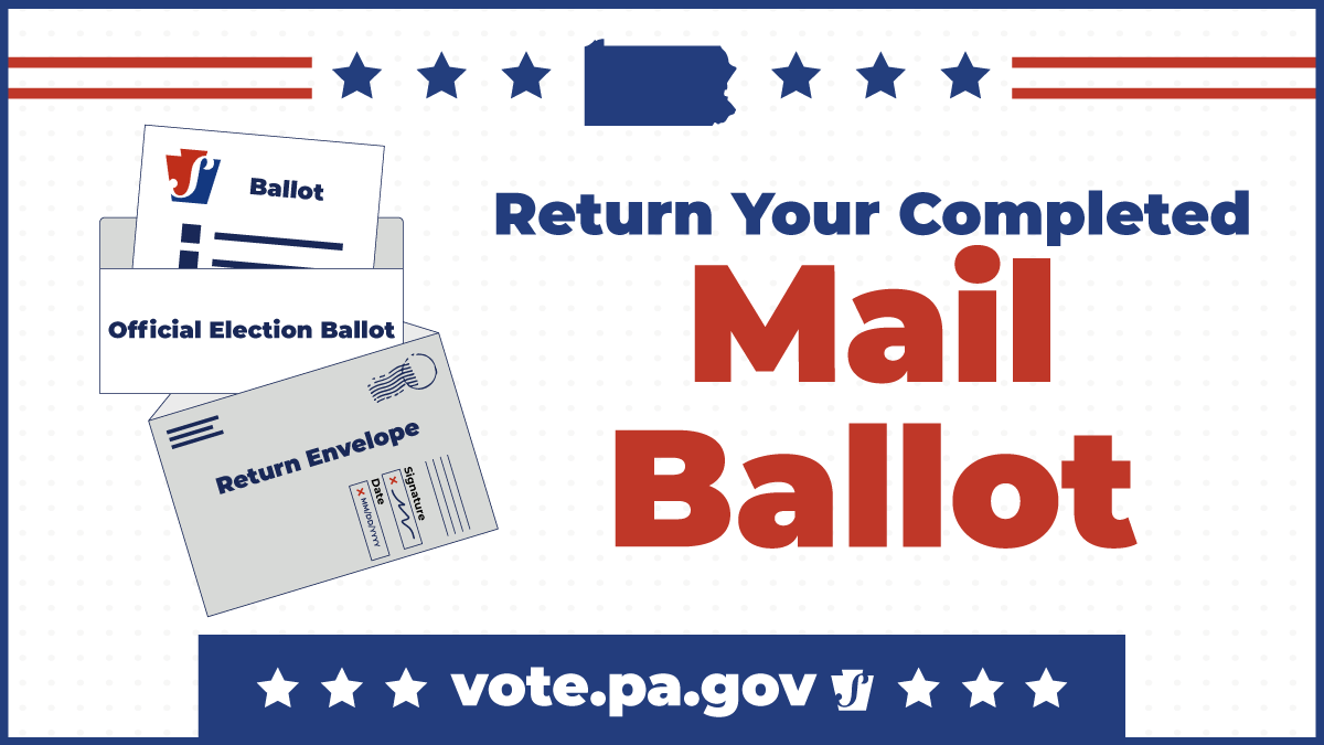 Don’t wait until the last minute to return your completed mail ballot. Mail ballots must be RECEIVED by your county board of elections before 8 p.m. May 16. Postmarks do not count, and you must return your own ballot.
Find places to return your completed mail ballot: